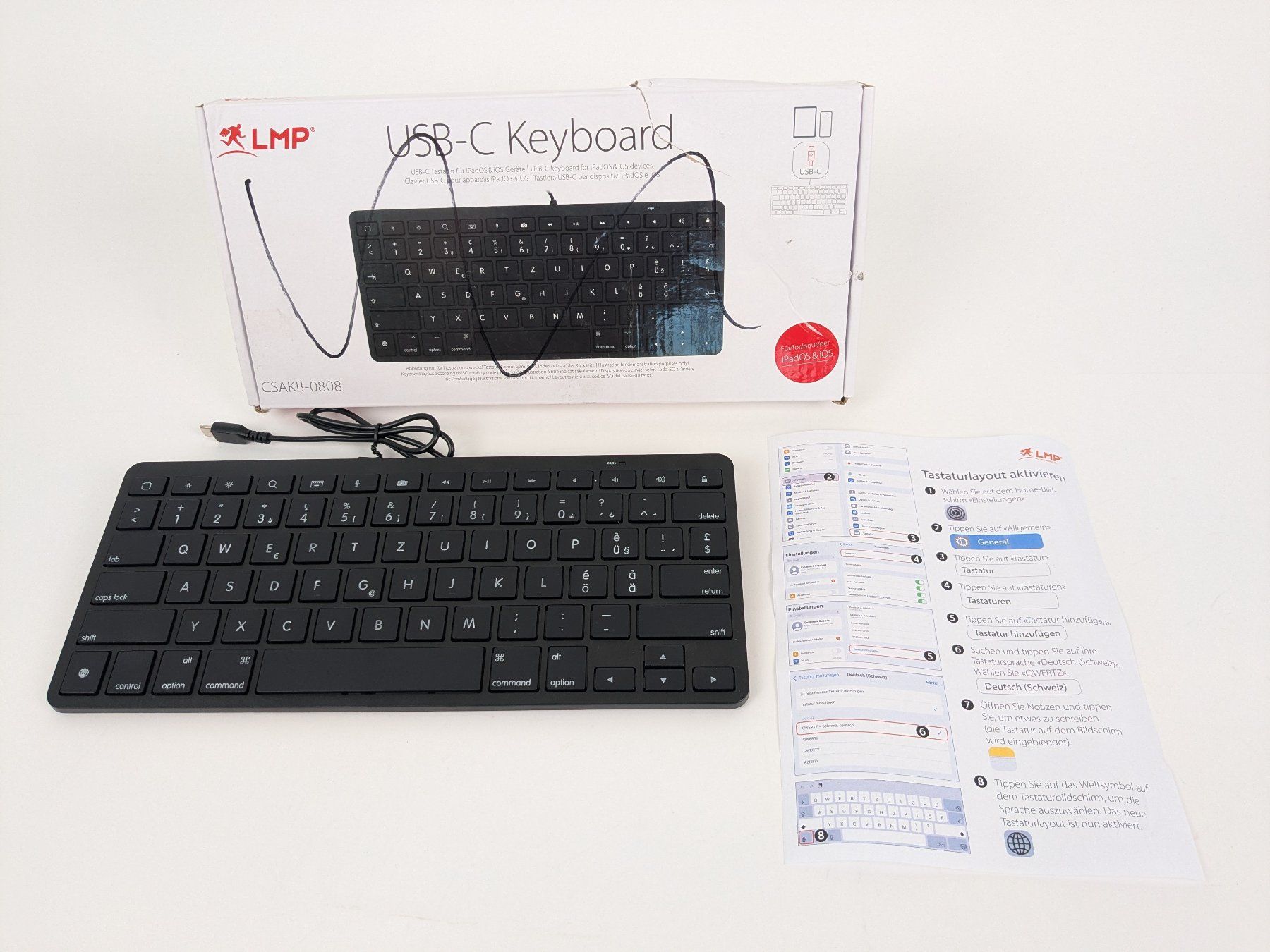 Tastaturen: LMP USB-C Tastatur CSAKB-SL-0808C – Neu (gemäss Beschreibung) aus Dintikon von Restwert_Dintikon