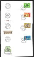 4 FDC 636-639 Serie Einzelmarken ET 21.2.1980