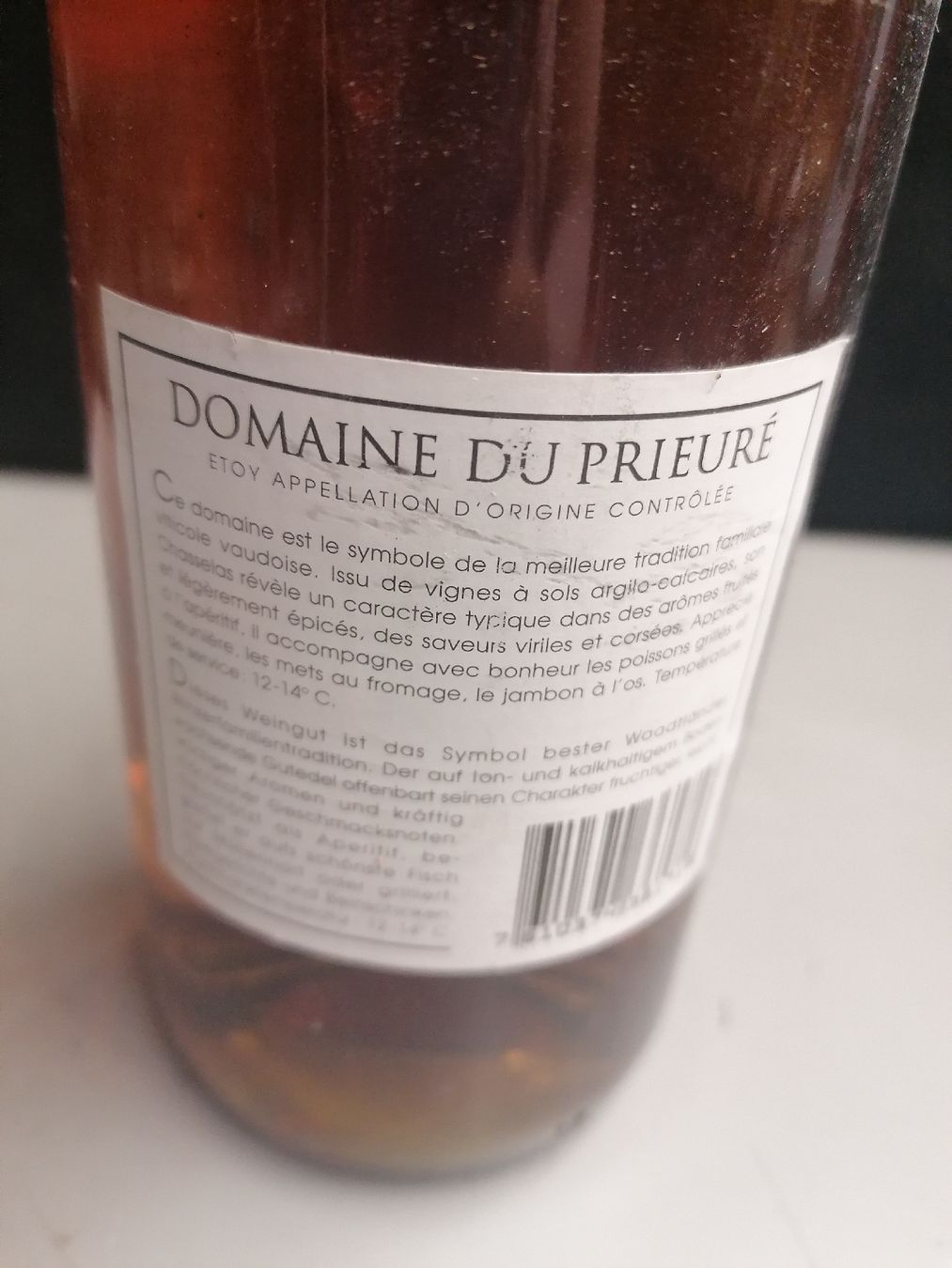Wein: DOMAINE DU PRIEURÉ ETOY 2001 – Neu (gemäss Beschreibung) aus Genève von Leboucheoreilles 6
