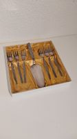 Rhombus Silber Kuchengabeln und Tortenheber Set 6 Personen