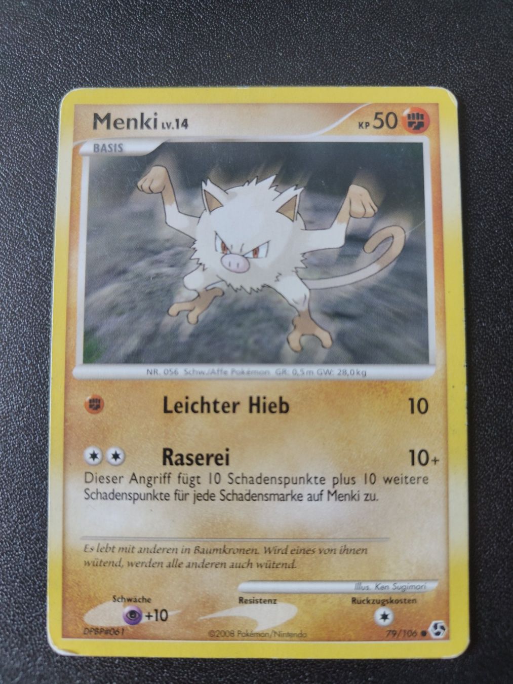 Menki Lv.14 79/106 Pokémon Moonlit Pursuit 2008 (DE) ab 1.- (Gebraucht ...