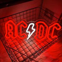 AC/DC Neon Leuchtreklame -für echte Rocker! 40cm l