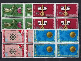 Werbemarken 1954 Viererblocks postfrisch   14626
