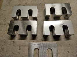 Edelstahl Distanzplatten Zuschnitte-50 stk