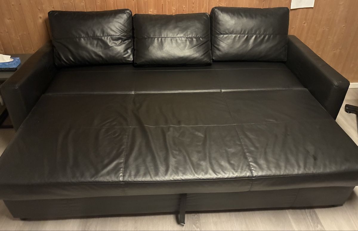 Divani: Kunstleder Bettsofa, 3-Sitzer, Schwarz – Usato da Langenthal venduto da Adrian_Bucheli 1