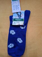 Chaussettes homme Naturaline bleu motif fleur taille 43-4...