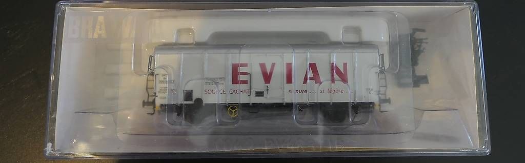 Modellini di ferrovie: Wagon Brawa EVIAN BADOIT ref 48348  – Usato da Vevey venduto da gui_9x5l 2