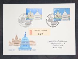 CL23 Enveloppe + Timbre Suisse 1991