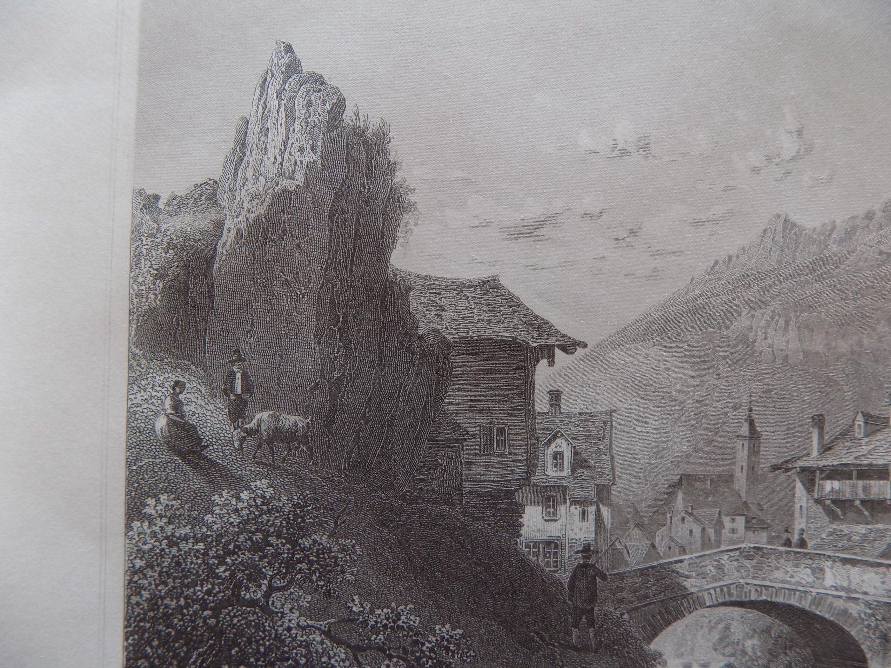 Incisioni: Andermatt Stahlstich Rohbock – Usato da Risch venduto da Antikfee 6