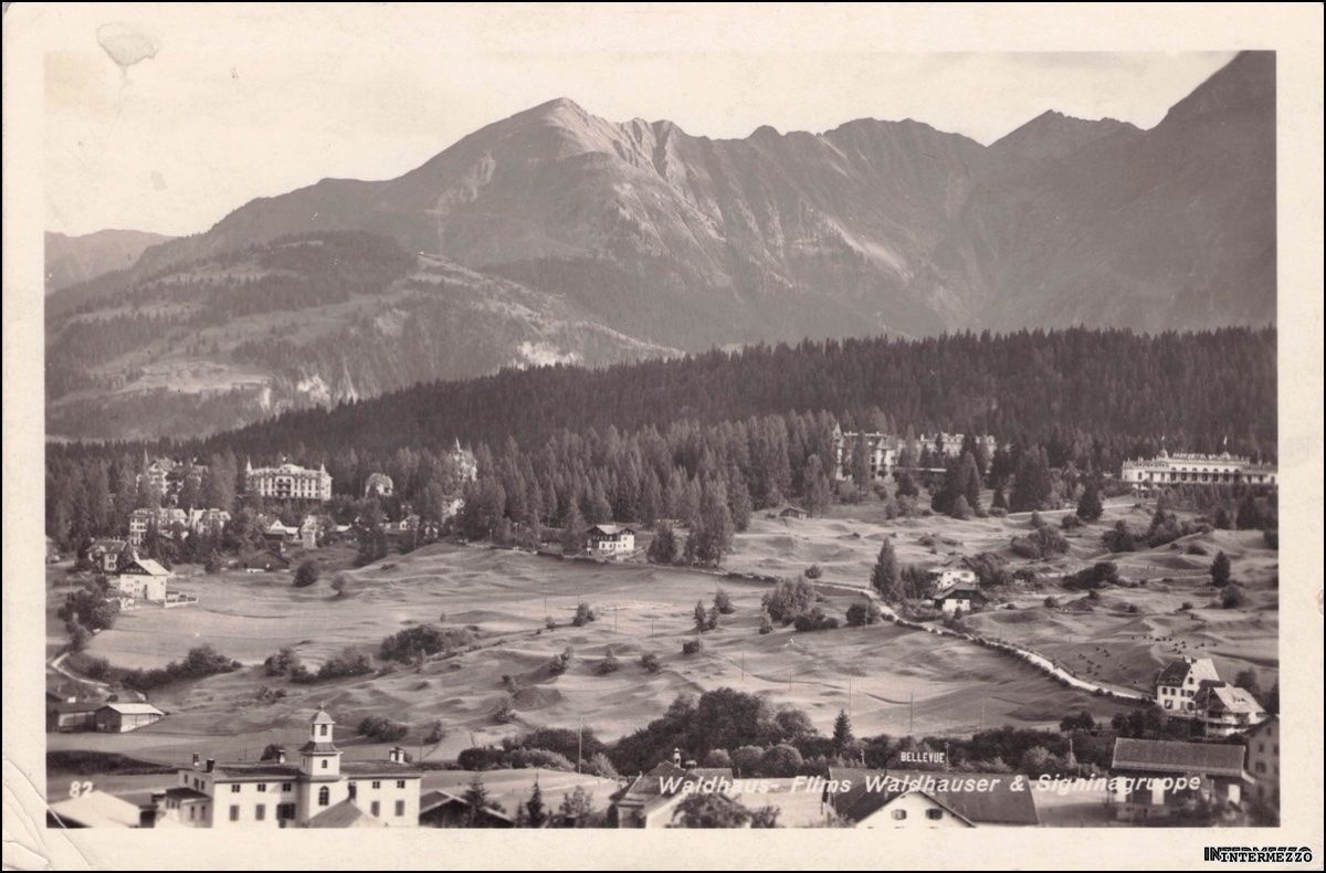 Cartoline postali: Flims GR // ca. 1930 Waldhäuser Signina – Usato da Basel venduto da intermezzo12