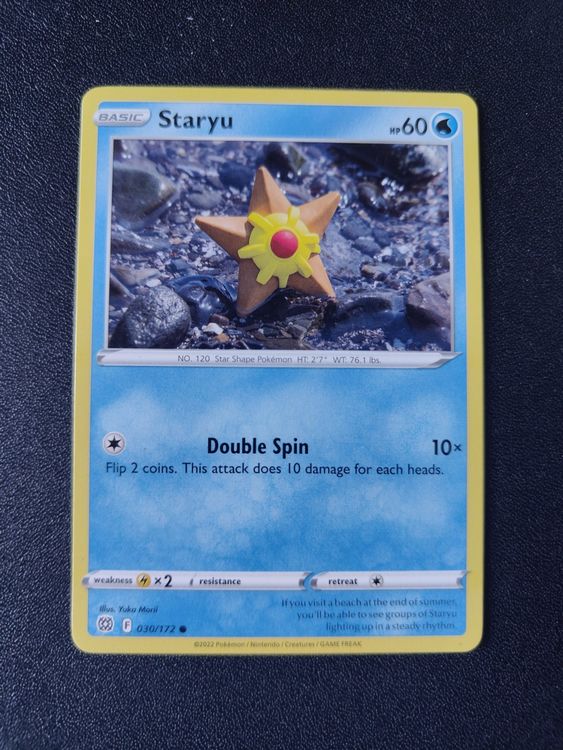 Pokemon TCG: Carta Singola STARYU 030/172 Da Brilliant Stars - Aggiungila Alla Tua Collezione!
