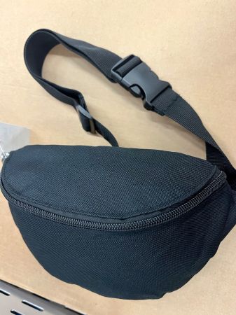 Gürteltasche/Beltbag, schwarz, RV-Fach aussen & Innenfach