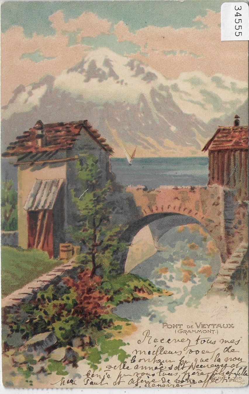 Cartoline postali: Port de Veytaux Grammont - Litho – Usato da Ettingen venduto da Kartenplanet