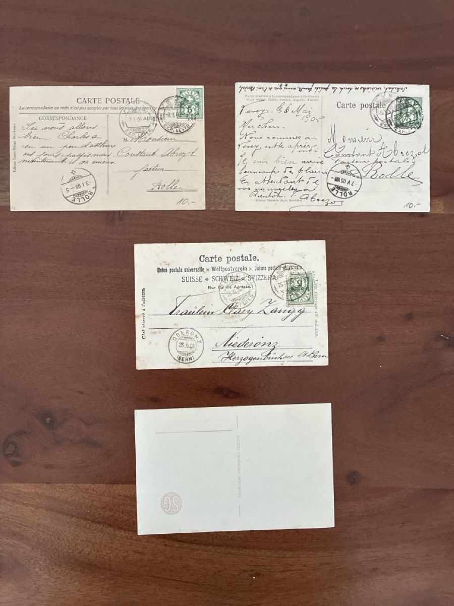 Cartoline postali: 9 Ansichtskarten Schweiz von Vevey VD – Usato da Oftringen venduto da Cla.vD.74 1