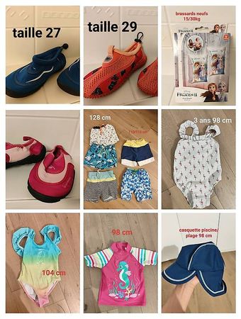 Maillots et chaussures de piscine enfant 
