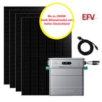 Balkonkraftwerk 4 x Solarpanel + Zendure Solarflow 800 Pro