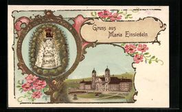 Präge-AK Maria Einsiedeln, Wallfahrtski