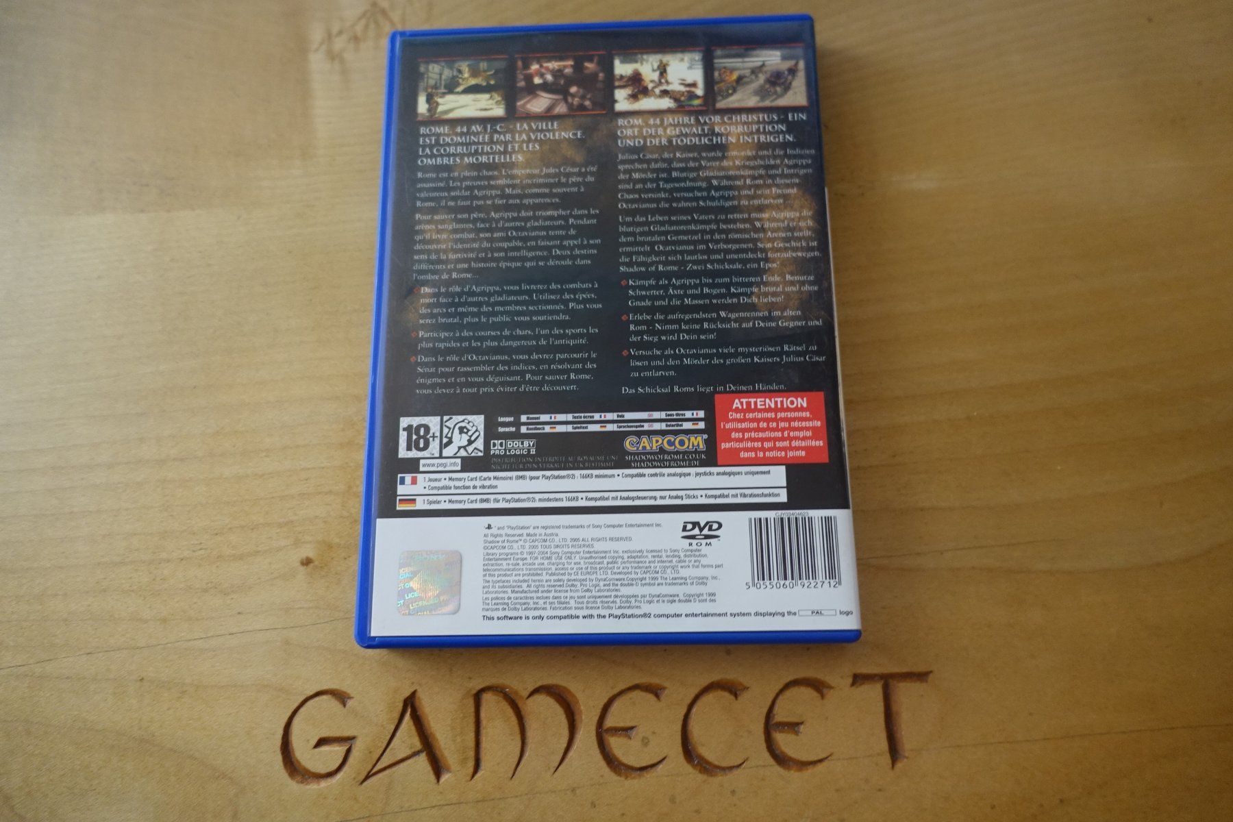 Sony Giochi: Shadow of Rome – Usato da Steinach venduto da Gamecet 2