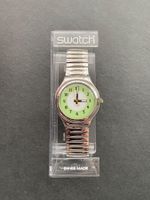 Swatch Armbanduhr, Stahl silber, neue Batterie!
