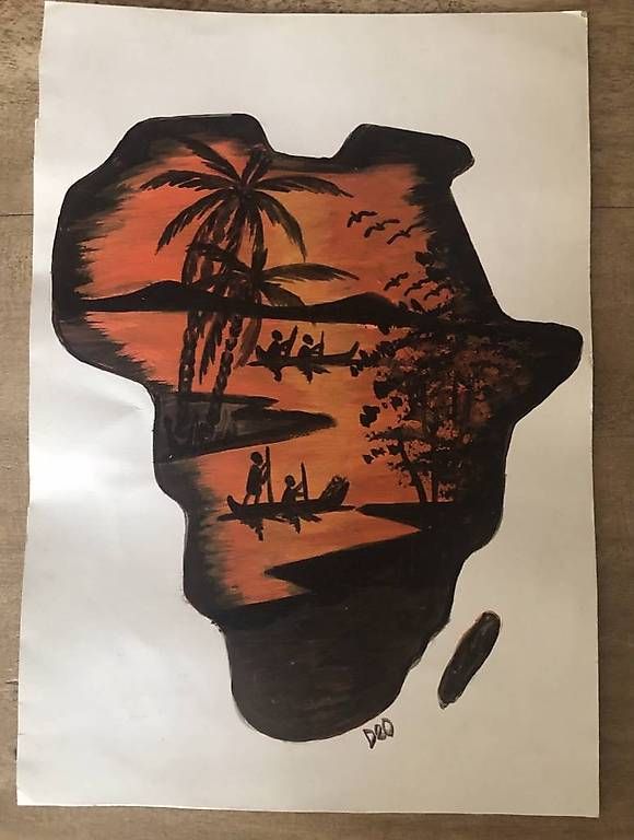 Dipinti: Peinture burundaise – Usato da Posieux venduto da pha_tnd9
