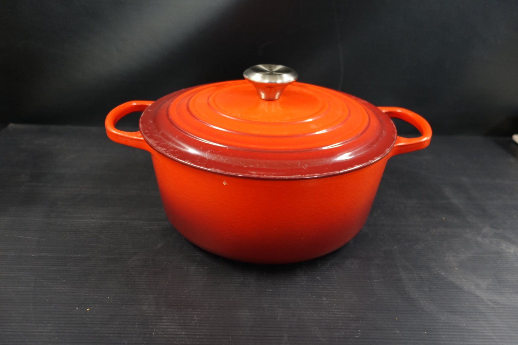 Le Creuset Töpfe: Bräter Le Creuset Nr. 26 rot mit Deckel – Gebraucht aus Basel von bk_brockibasel 2