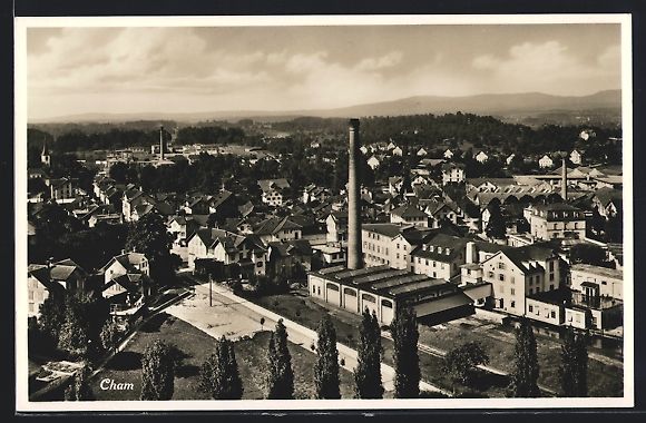 Cartes postales: AK Cham, Teilansicht mit Fabrik – D'occasion à Berlin par bartko-reher