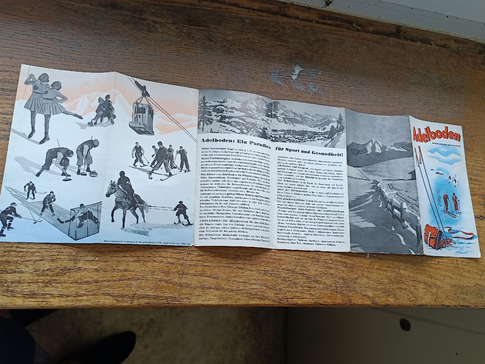 Dokumente: Alter Prospekt / Adelboden - Ausgabe 1939 – Gebraucht aus Brugg AG von Ente015 3