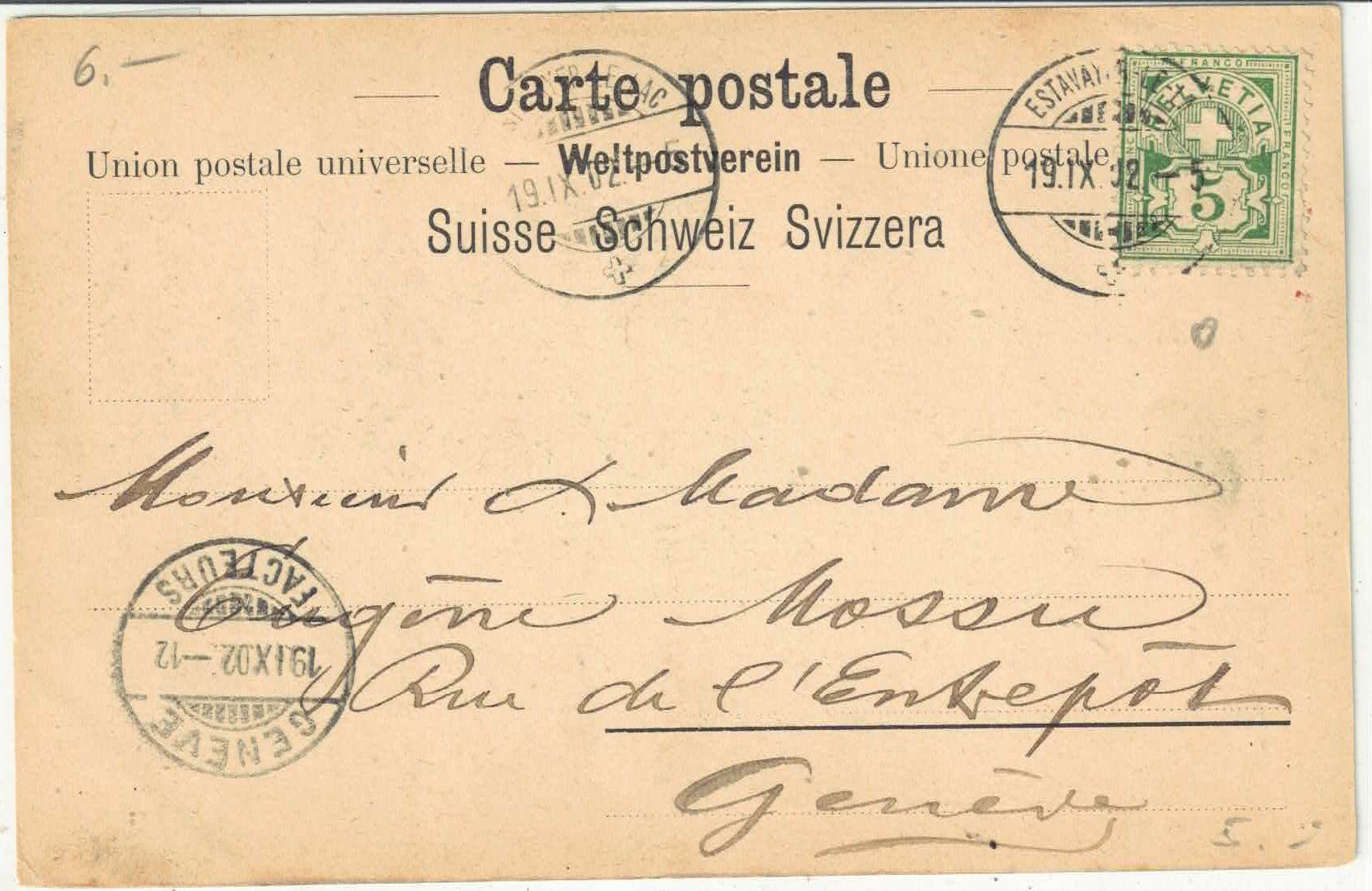 Cartoline postali: Pont du chateau - Estavayer – Usato da Ettingen venduto da Kartenplanet 1