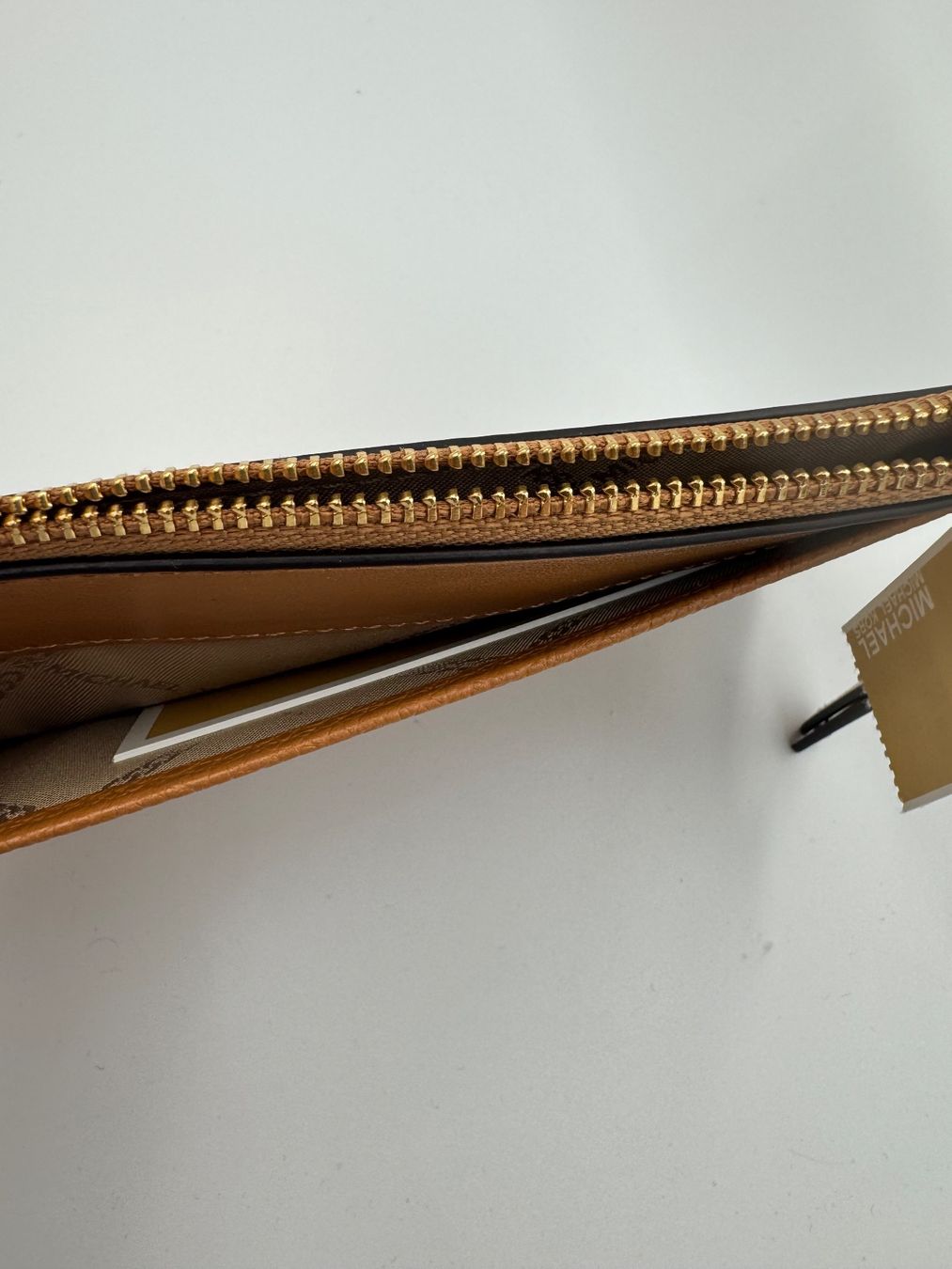 Michael Kors Portamonete: Michael Kors Card Case pale peanut – Nuovo e nell'imballaggio originale da Wiedlisbach venduto da Sistershop 5