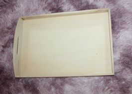 Holztablett, Serviertablett, ideal zum Basteln und verzieren