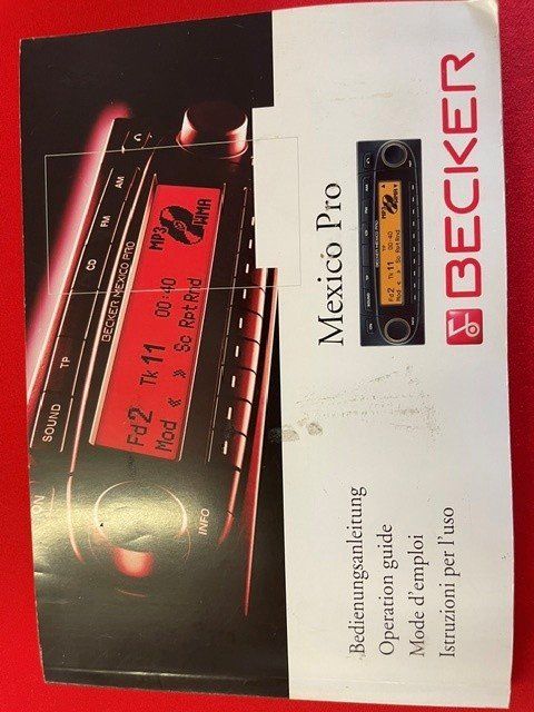 Becker Radio: Autoradio Becker Mexico – Usato da Muttenz venduto da abbiamo09 1
