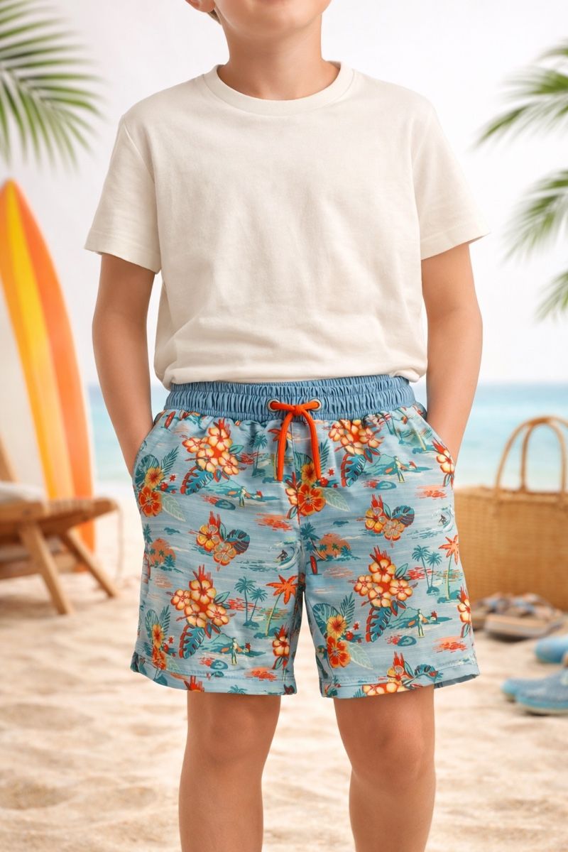 Costumi da bagno: SHORT DE BAIN ENFANT FLEURI – Nuovo (secondo la descrizione) da Lausanne venduto da mar_6snp