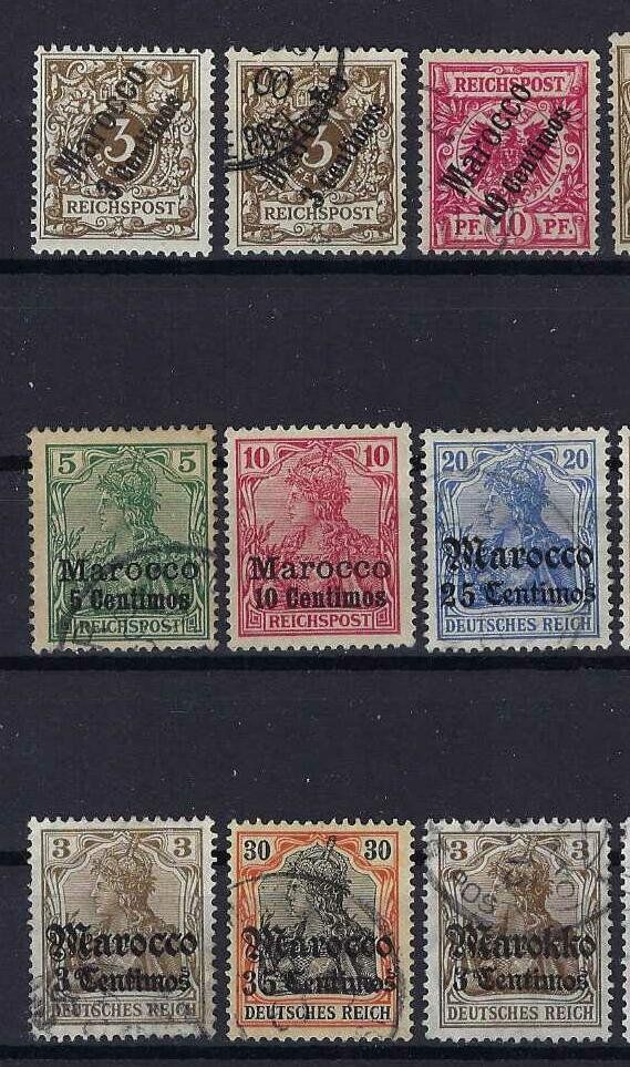 Tous les timbres: Deutsches Reich 1906 Post in Marokko – D'occasion à Hitzkirch par walti1959 1