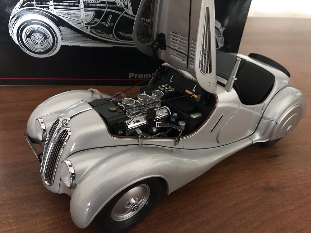 BMW 328 Roadster Silber mit Hardtop / Premium ClassiXXs 1:12 (Neu und ...