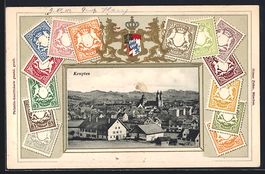 Kempten / Allgäu, Totalansicht des Orte