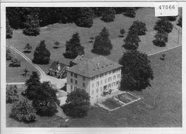 Flugaufnahme Uznach Bürgerheim - Foto: 120x90mm mit Negativ