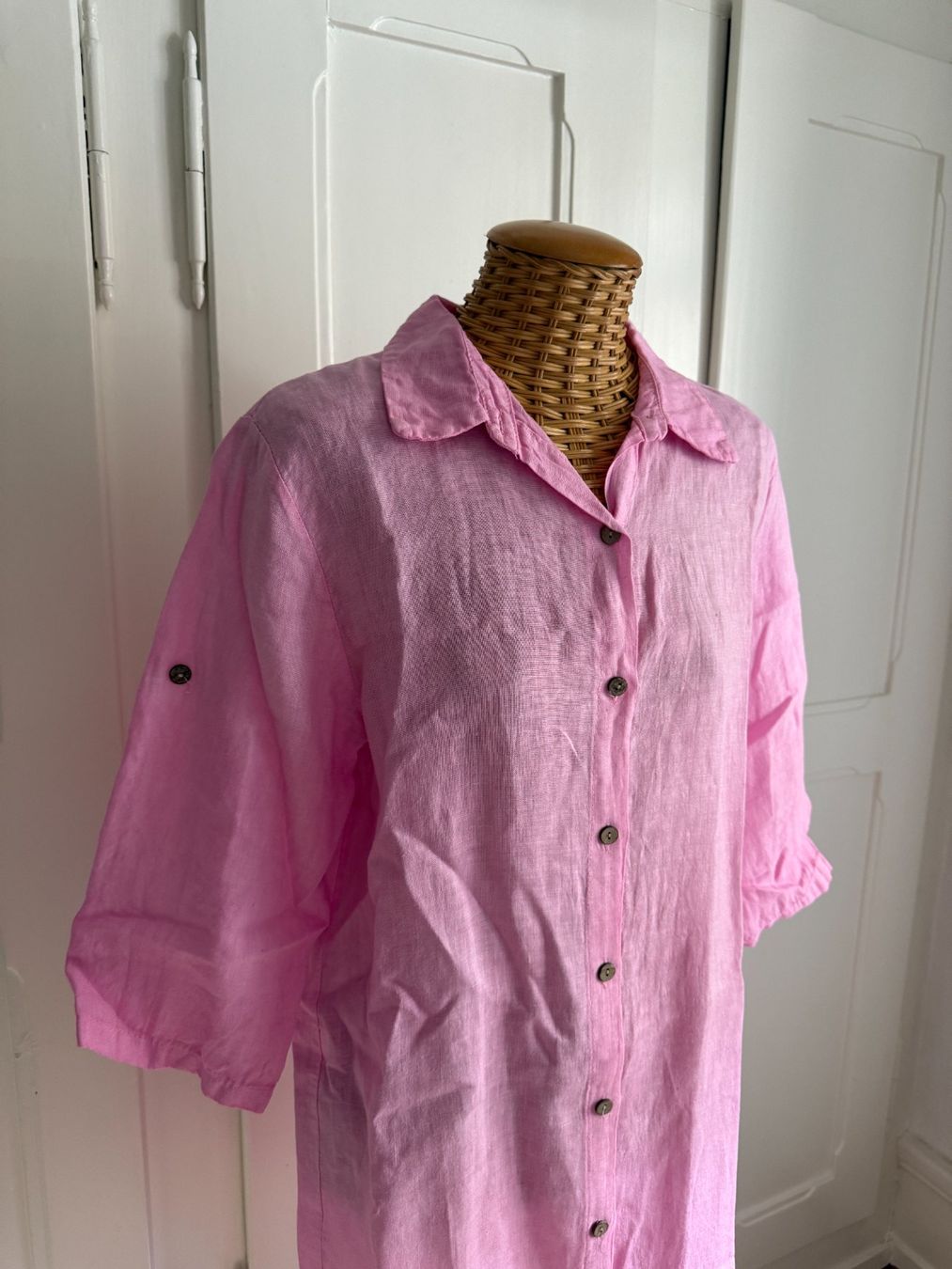 Robes: Leinen Blusenkleid pink S – D'occasion à Zürich par Diazaio 1