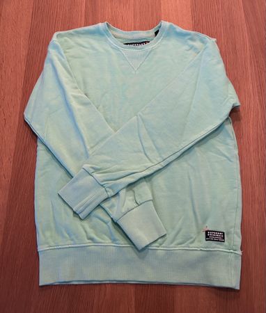 Superdry Herren Pullover Gr. S Grün Top Zustand