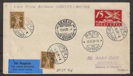 1929 : Rundflug Nr. RF 29.4.d - Genf - Bern, KP 200.--