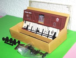 TM-I 3354: H0 Bausatz für 40' Wood Stock Car der C.P., neu