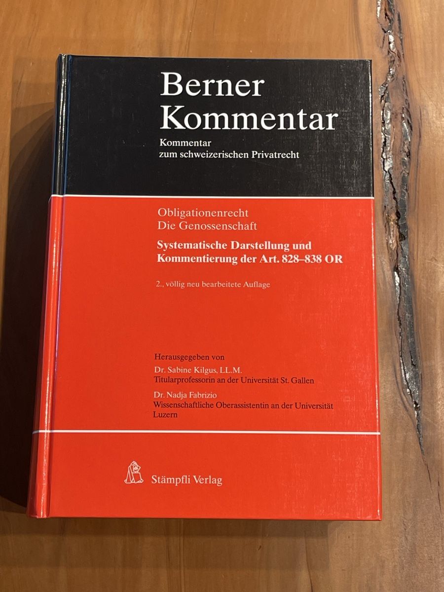 Bücher: Berner Kommentar, Art. 828-838 OR, 2. A., 2021 – Neu (gemäss Beschreibung) aus Volketswil von doughboy