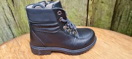 DENO Kinderboots Echtleder Stiefel gr36💕Schwarz💕(603)