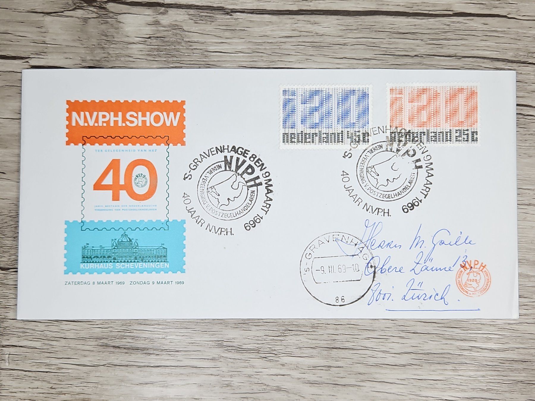 Tutti i francobolli: CL05 Enveloppe + Timbre Pays-Bas 1969 – Usato da Cousset venduto da Patrick_Collections