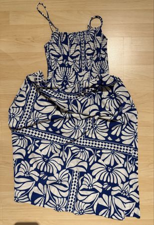 H&M Sommerkleid, blau, Grösse S