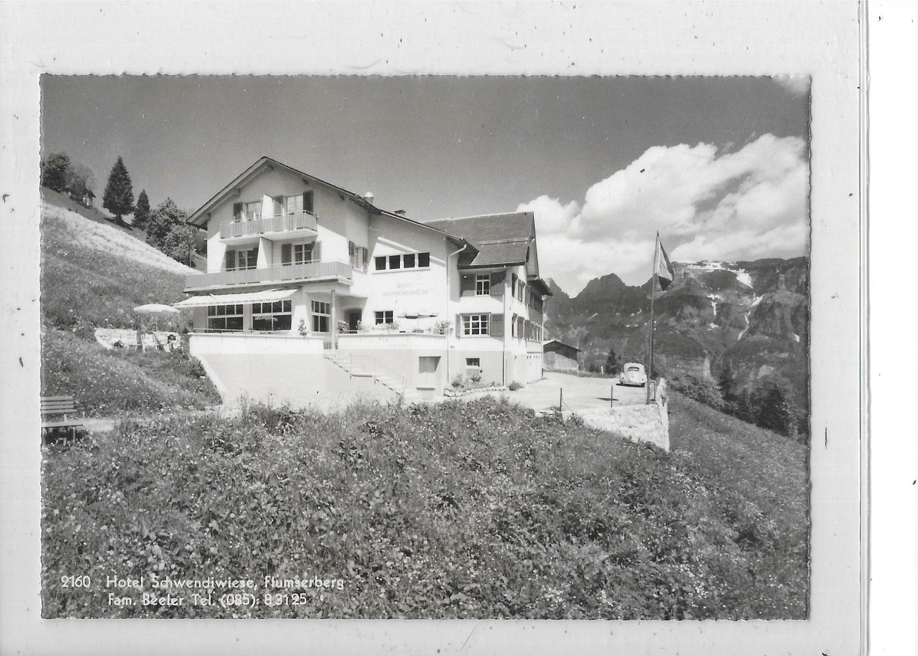 Cartoline postali: SG Flumserberg, Hotel Schwendiwiese – Usato da Schocherswil venduto da Wilare
