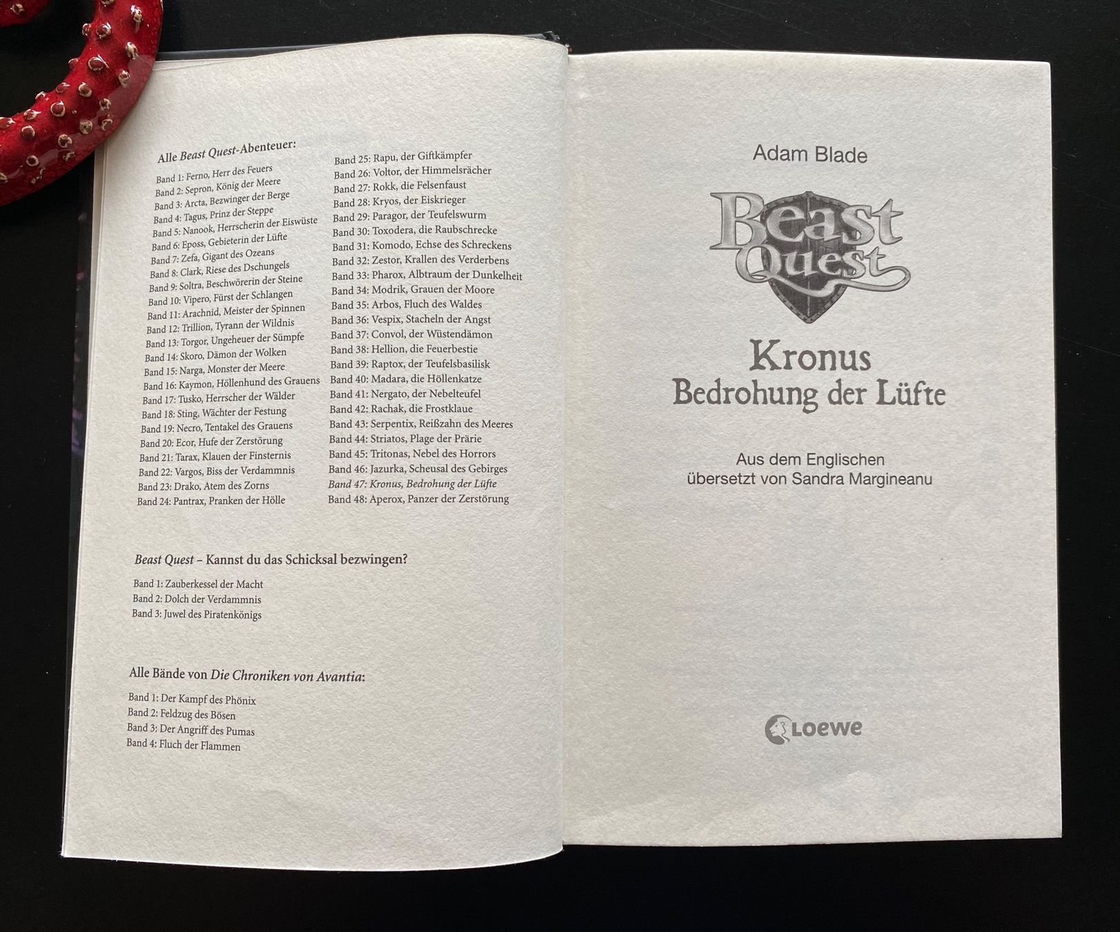 Libri: Kronus, Bedrohung der Lüfte / LOEWE / BEAST QUEST – Usato da Nussbaumen AG venduto da schuba2000 3
