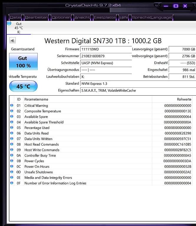 Samsung Dischi rigidi: SSD Western Digital SN730 1TB – Usato da Schaffhausen venduto da pun_jn7j 1