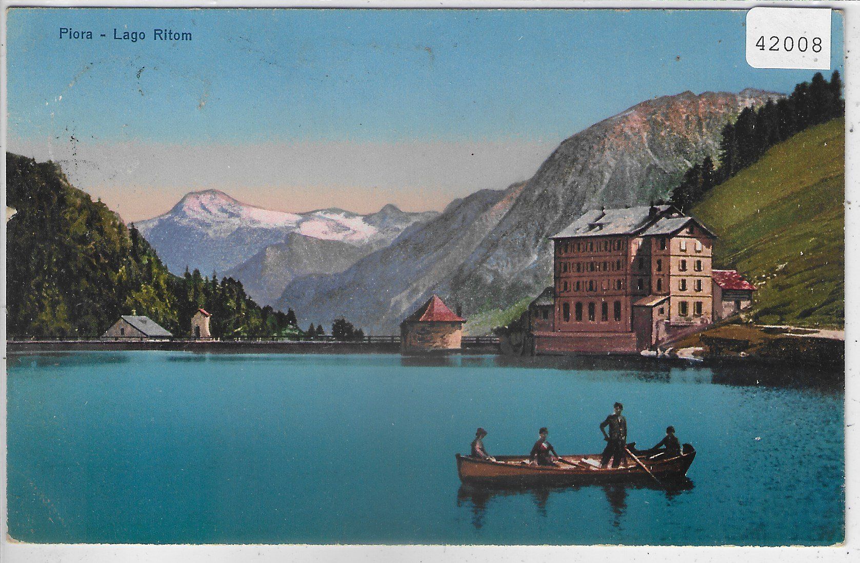 Cartes postales: Piora - Lago Ritom - Ruderboot - Litho – D'occasion à Ettingen par Kartenplanet