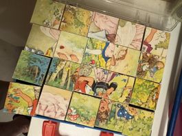 Vintage  Klötzli Puzzle 60 er Jahren Märli