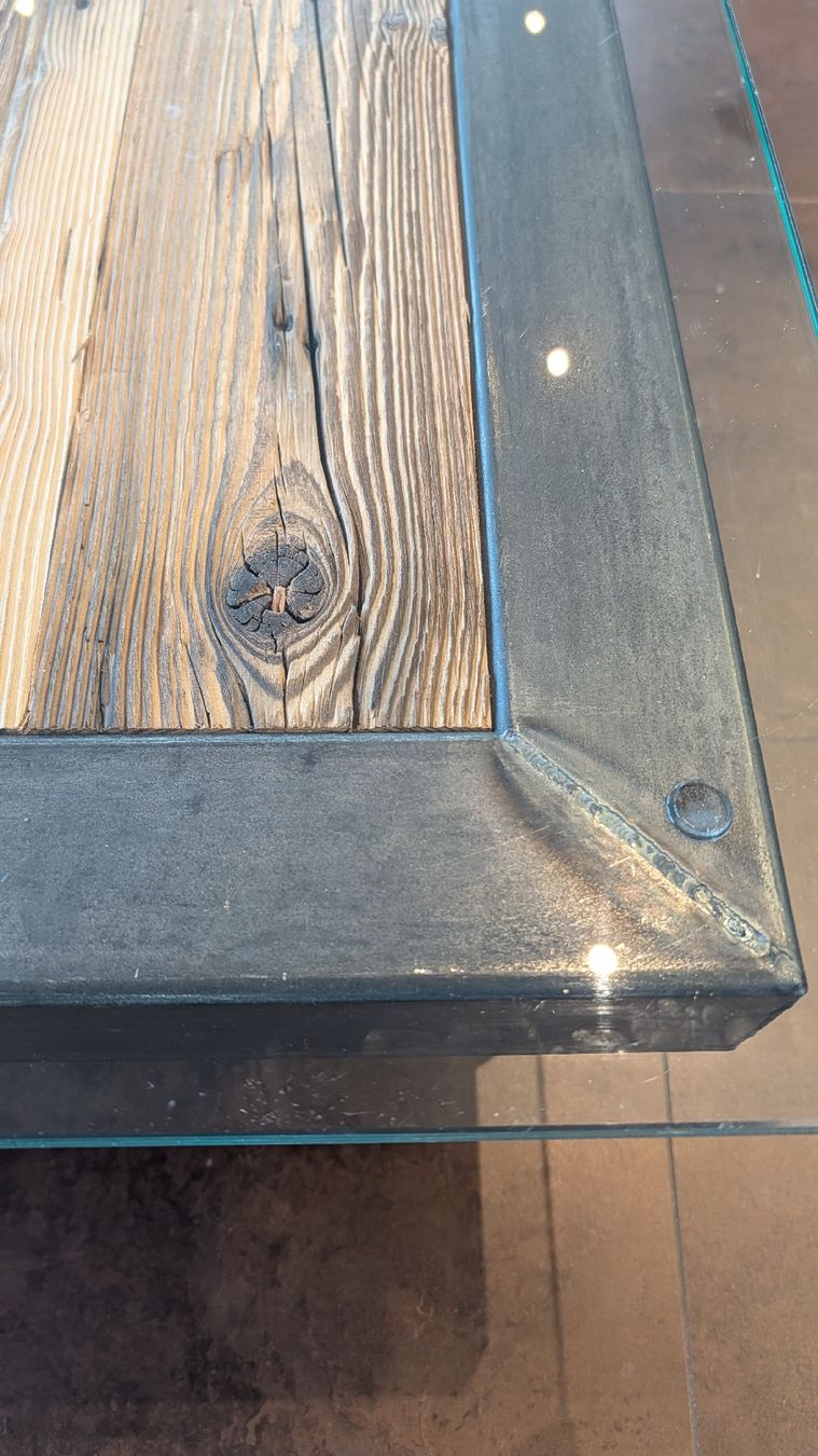 Tavoli: Table basse industrielle, unique, fabrication sur mesure – Usato da La Place (Ayent) venduto da s4c4 5